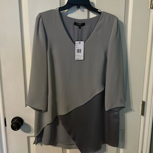 Lafayette 148 Women’s Chic grey tunic/blouse